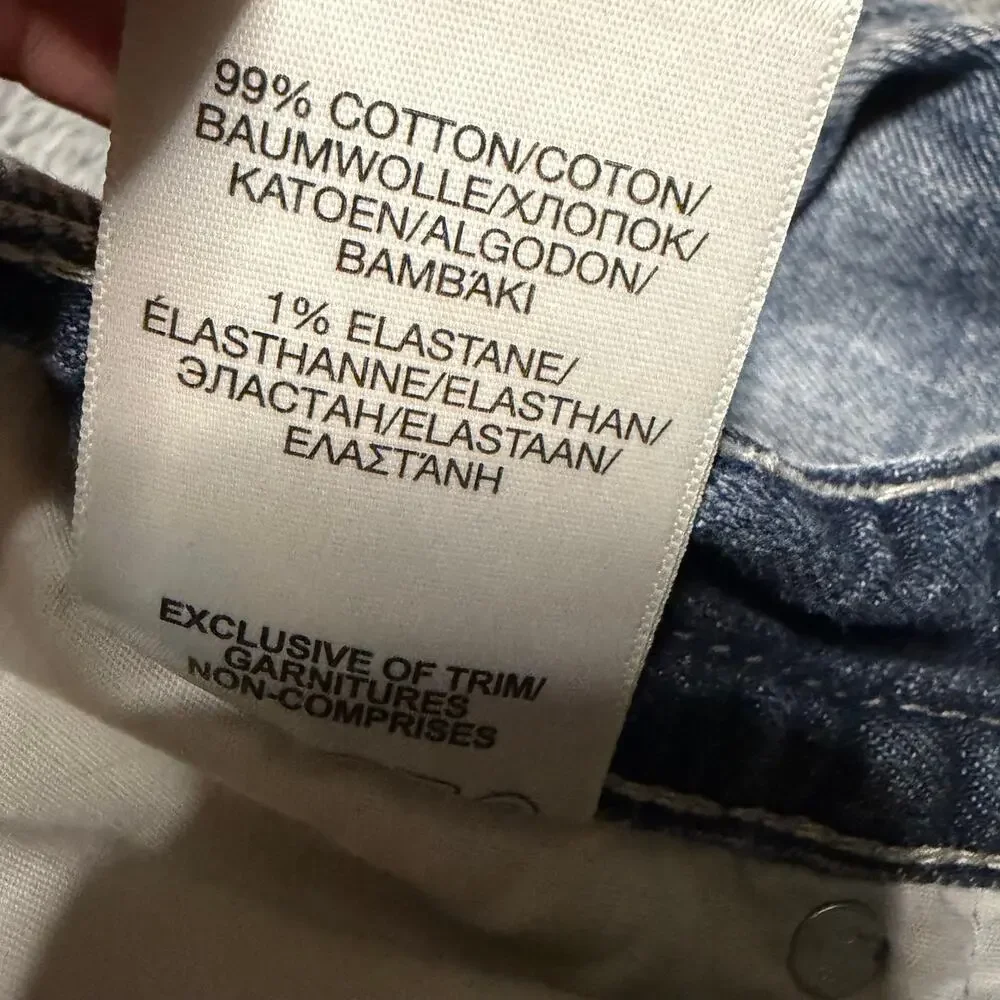 Silver Jeans Mens 34 x30 Blue Eddie Relaxed Fit Slim Straight Leg Stretch Cotton